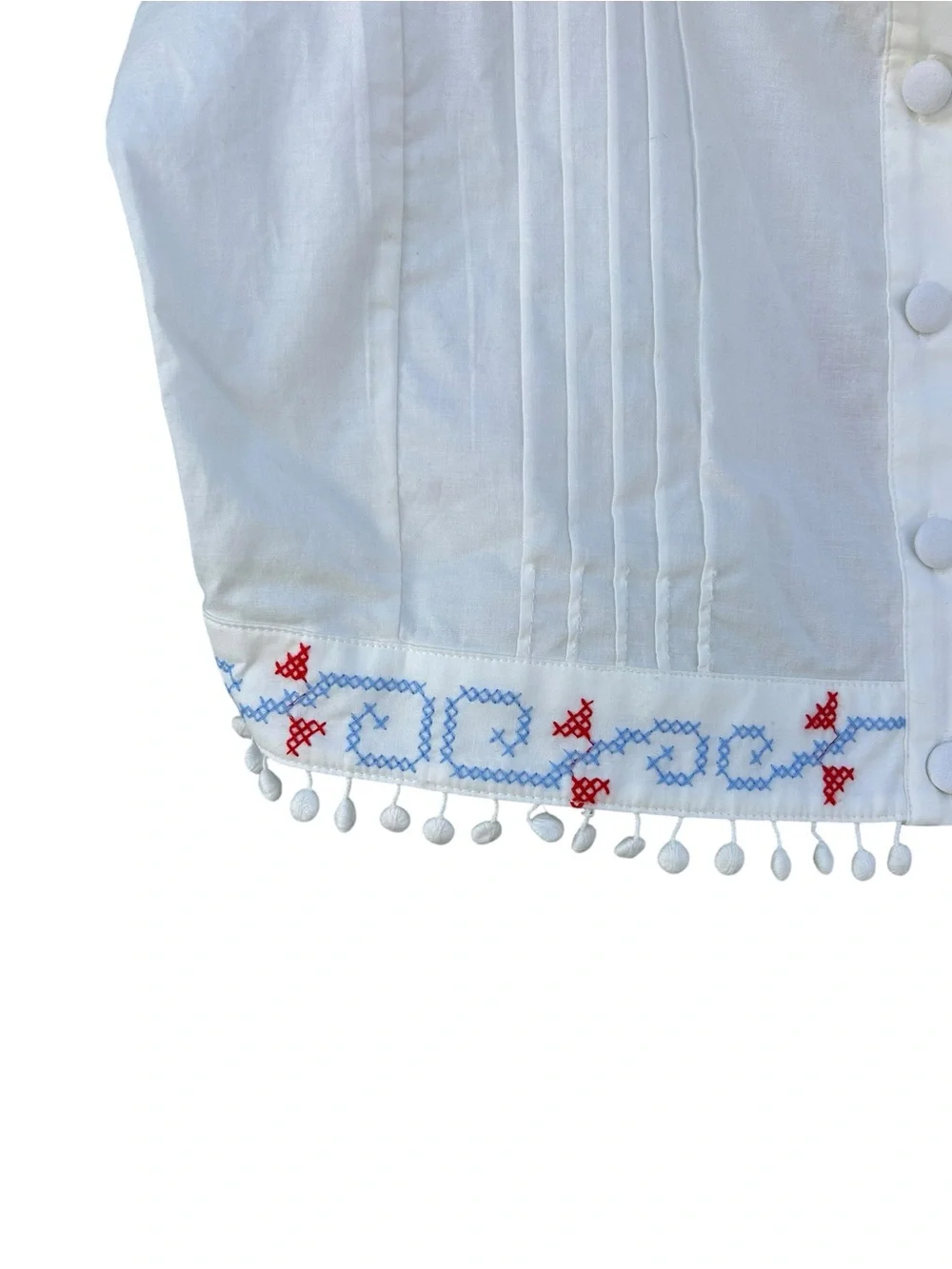NWT Hunter Bell Emery White Embroidered 100% Cotton Tank Top - Size Large - Picture 7 of 15